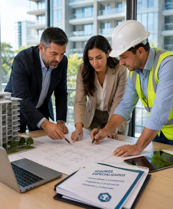 <p>No todas las actividades pueden ser protegidas mediante seguros tradicionales. Existen situaciones que involucran riesgos más complejos, obligaciones contractuales, proyectos de construcción, equipamiento tecnológico o la administración de comunidades, donde resulta indispensable contar con coberturas diseñadas específicamente para cada necesidad.</p><p>En esta categoría encontrará soluciones orientadas a proteger condominios y edificios, respaldar obras de ingeniería y construcción, asegurar equipos electrónicos de alto valor y cumplir con los requerimientos exigidos en contratos y procesos de licitación. Se trata de coberturas especializadas que permiten enfrentar riesgos particulares con mayor seguridad y respaldo profesional.</p>